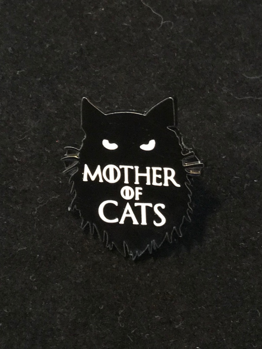 NWOT black cat “Mother of Cats” pin (pins: 1/$12, 2/$20)